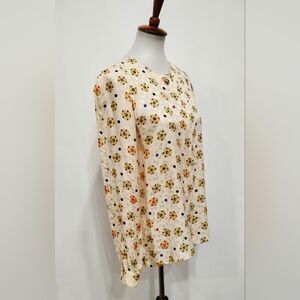 VINTAGE JEWEL JACQUARD SILK BLOUSE